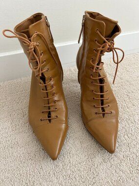 Zara leather boots